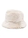 Stand Studio Wera Faux Fur Bucket Hat In Gray
