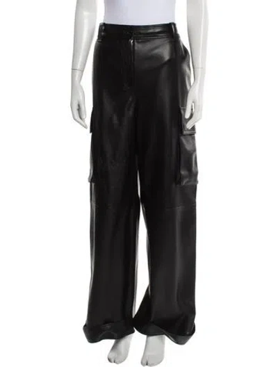 Pre-owned Stand Studio Wide Leg Pants In Black