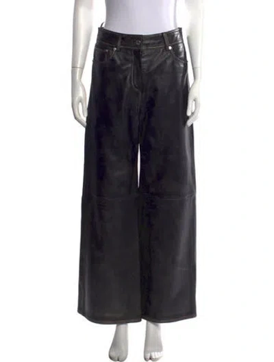 Pre-owned Stand Studio Wide Leg Pants In Black