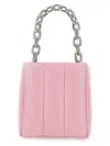 Stand Studio Quilted Leather Satchel Bag In Pink