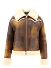 Stand Studio Lessie Faux Shearling Jacket In Brown