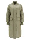 Stand Studio Long Abbie Bomber In Green