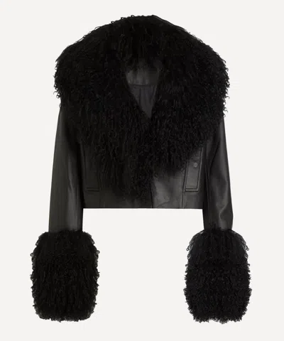 Stand Studio Women's Mim Leather Jacket In Black