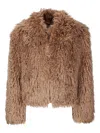 Stand Studio Zaylee Cropped Jacket In Brown