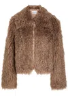 Stand Studio Zaylee Faux Fur Jacket In Brown