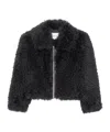 Stand Studio Zaylee Zip-up Blazer In Black