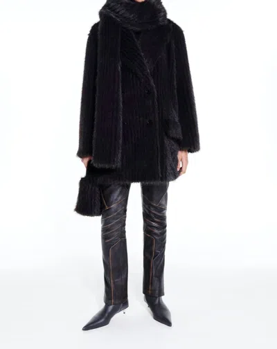 Stand Studio Zenni Jacket In Dark Brown In Black