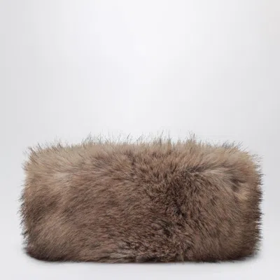Stand Studio Zephyra Headband In Fur In Sand