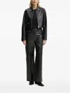 Stand Studio Zip-fastening Popper-detail Jacket In Black