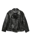 Stand Studio Zip-up Leather Jacket In Black