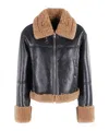 Stand Studio Zippered Long-sleeved Casual Jacket In Black