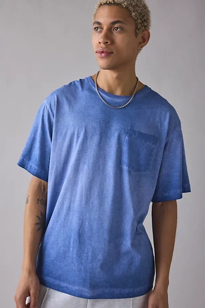 Standard Cloth Calvin Oversized Pocket Tee In Blue, Men's At Urban Outfitters