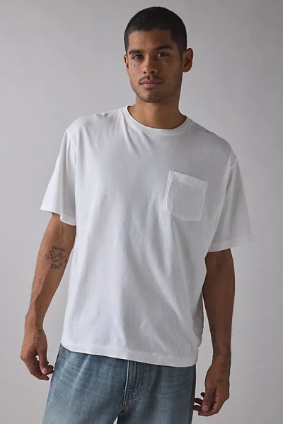 Standard Cloth Calvin Oversized Pocket Tee In White, Men's At Urban Outfitters