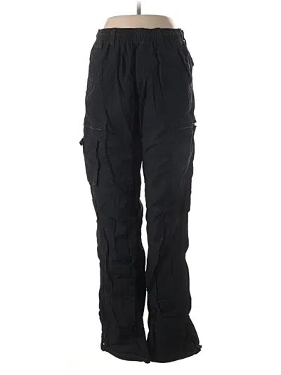 Pre-owned Standard Cloth Cargo Pants In Black
