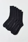 Standard Cloth Classic Trouser Crew Sock 3-pack In Black, Men's At Urban Outfitters