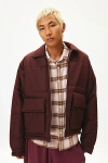 Standard Cloth Filled Jacket In Chocolate, Men's At Urban Outfitters In Chocolate