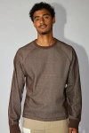 Standard Cloth Foghorn Plated Thermal Long Sleeve Tee In Light Brown, Men's At Urban Outfitters