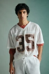 Standard Cloth Football Jersey Tee In Ivory At Urban Outfitters In Ivory
