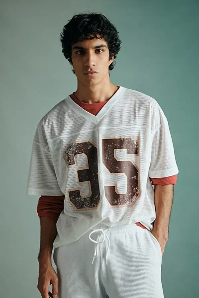 Standard Cloth Football Jersey Tee In Ivory At Urban Outfitters