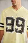 Standard Cloth Football Jersey Top In Yellow Iris, Men's At Urban Outfitters