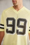 Standard Cloth Mesh Football Jersey Top In Yellow Iris, Men's At Urban Outfitters