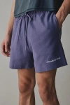 Standard Cloth Foundation Reverse Cotton Terry Short In Berry, Men's At Urban Outfitters