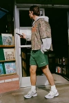 Standard Cloth Foundation Reverse Cotton Terry Short In Dark Green, Men's At Urban Outfitters