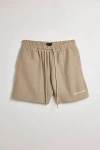 Standard Cloth Foundation Reverse Cotton Terry Short In Light Grey, Men's At Urban Outfitters In Aluminum