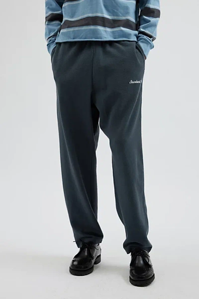 Standard Cloth Foundation Reverse Terry Sweatpant In Stone Blue, Men's At Urban Outfitters In Stone Blue