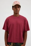 Standard Cloth Foundation Solid Short Sleeve Tee In Berry, Men's At Urban Outfitters