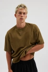 Standard Cloth Foundation Solid Short Sleeve Tee In Khaki, Men's At Urban Outfitters