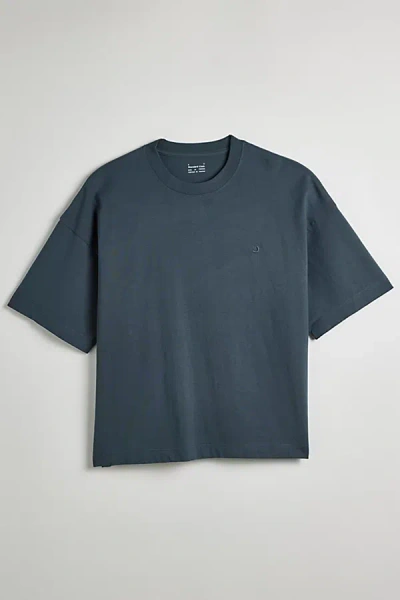 Standard Cloth Foundation Solid Short Sleeve Tee In Slate, Men's At Urban Outfitters In Slate