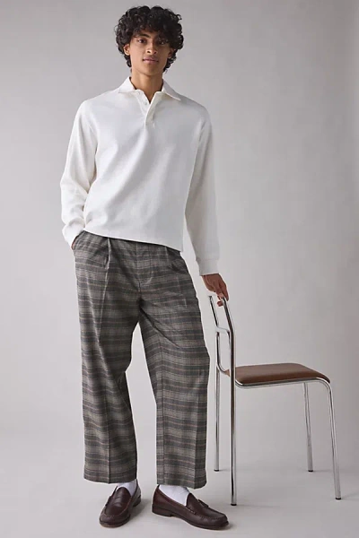 Standard Cloth Hartford Rugby Shirt Top In Ivory, Men's At Urban Outfitters In White