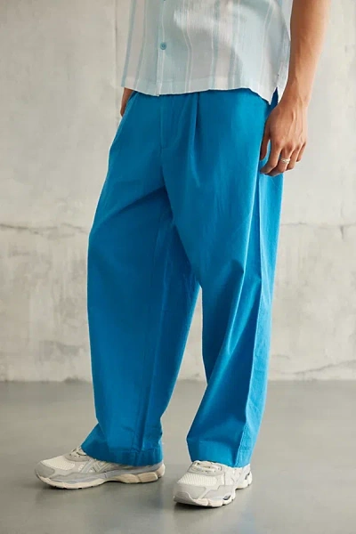 Standard Cloth Jason Summer Pleated Trouser Pant In Blue, Men's At Urban Outfitters