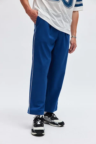Standard Cloth Jason Piping Pleated Trouser Pant In Navy, Men's At Urban Outfitters