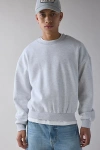 Standard Cloth Jump Shot Cocoon Crew Neck Sweatshirt In Grey, Men's At Urban Outfitters