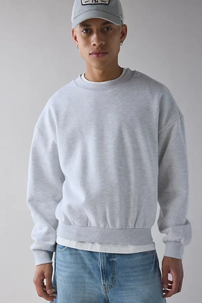 Standard Cloth Jump Shot Cocoon Crew Neck Sweatshirt In Grey, Men's At Urban Outfitters In Gray
