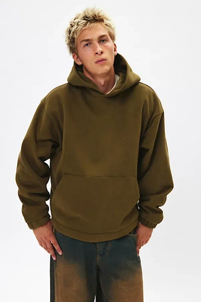 Standard Cloth Jump Shot Hoodie Sweatshirt In Dark Green At Urban Outfitters In Dark Green