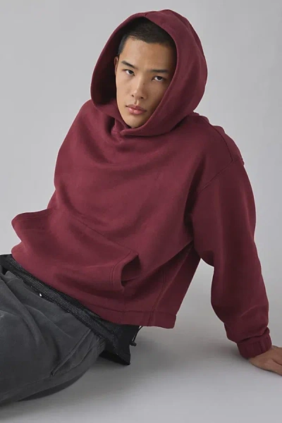Standard Cloth Jump Shot Hoodie Sweatshirt In Maroon At Urban Outfitters In Burgundy
