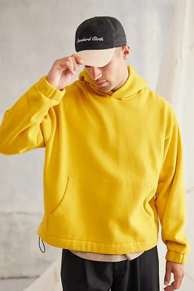 Standard Cloth Jump Shot Hoodie Sweatshirt In Old Gold At Urban Outfitters In Old Gold