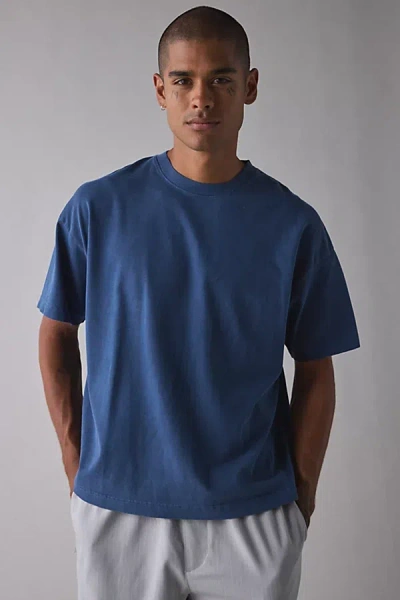 Standard Cloth Jump Shot Premium Heavyweight Cotton Tee In Blue, Men's At Urban Outfitters