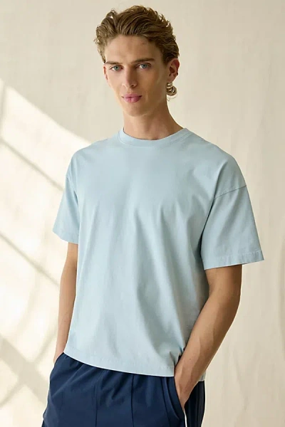 Standard Cloth Jump Shot Premium Heavyweight Cotton Tee In Cerulian Wash, Men's At Urban Outfitters In Blue