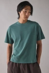 Standard Cloth Jump Shot Premium Heavyweight Cotton Tee In Green, Men's At Urban Outfitters