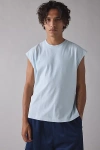 Standard Cloth Luca Cutoff Tee In Sky, Men's At Urban Outfitters In Blue