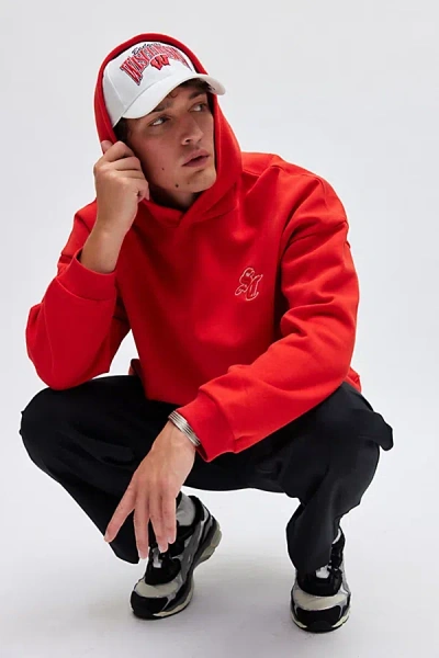 Standard Cloth Ludlow Hoodie Sweatshirt In Fiery Red At Urban Outfitters