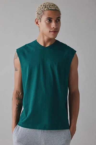 Standard Cloth Marco Muscle Tee In Green, Men's At Urban Outfitters