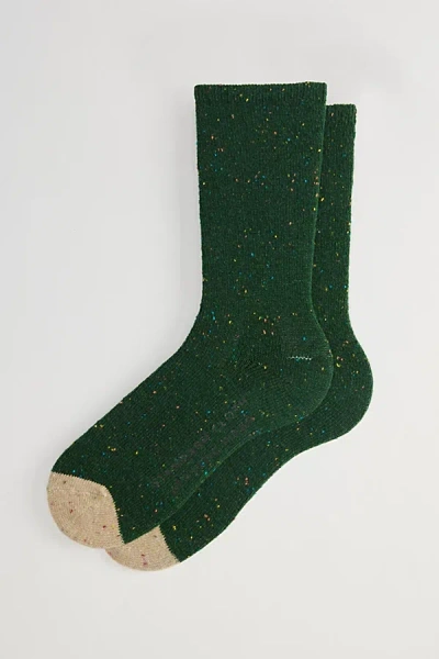 Standard Cloth Marled Trouser Crew Sock In Dark Green, Men's At Urban Outfitters