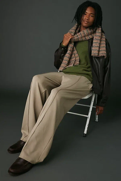 Standard Cloth Ponte Smooth Track Pant In Tan, Men's At Urban Outfitters In Brown