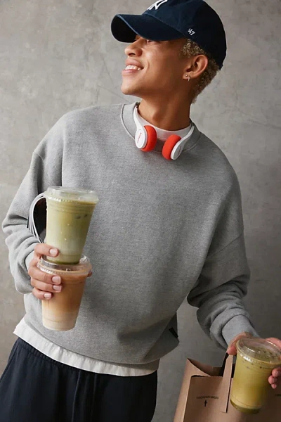 Standard Cloth Pregame Crew Neck Sweatshirt In Grey, Men's At Urban Outfitters In Gray