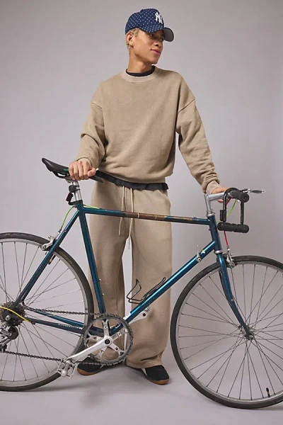 Standard Cloth Pregame Crew Neck Sweatshirt In Neutral, Men's At Urban Outfitters